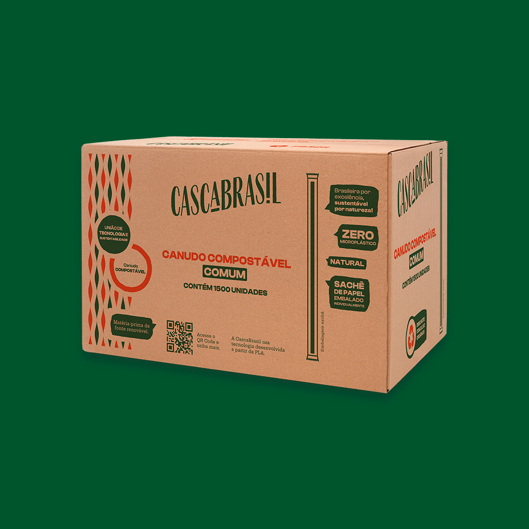Canudo Comum Compostável Granel
