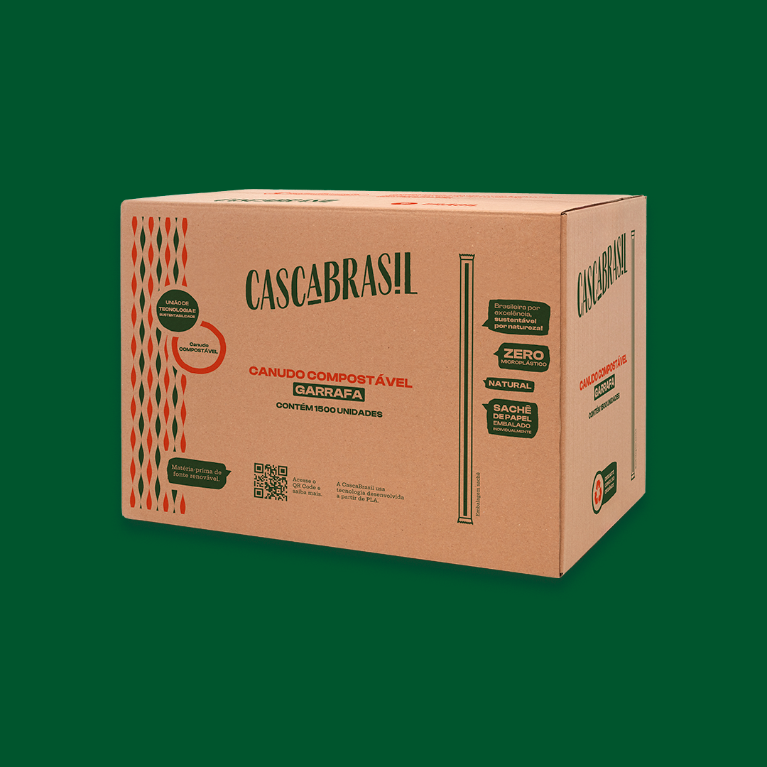 Canudo Garrafa Compostável Granel