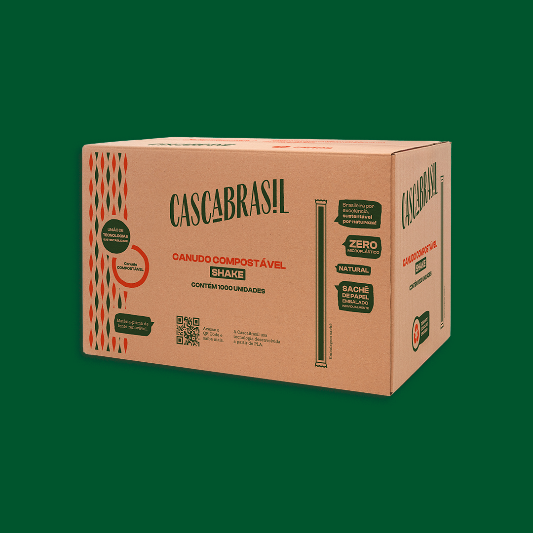 Canudo Shake Compostável Granel