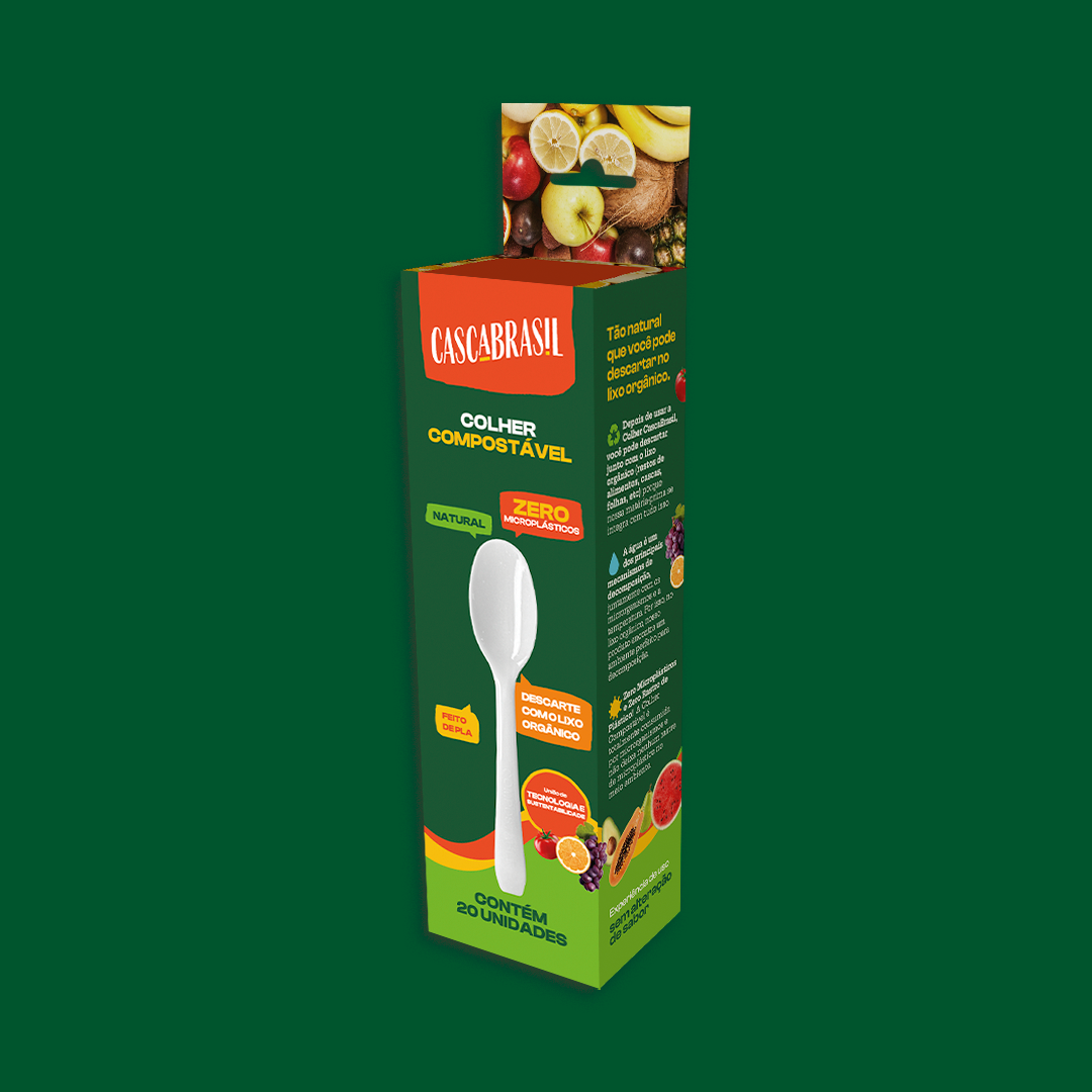 Box Colher Compostável