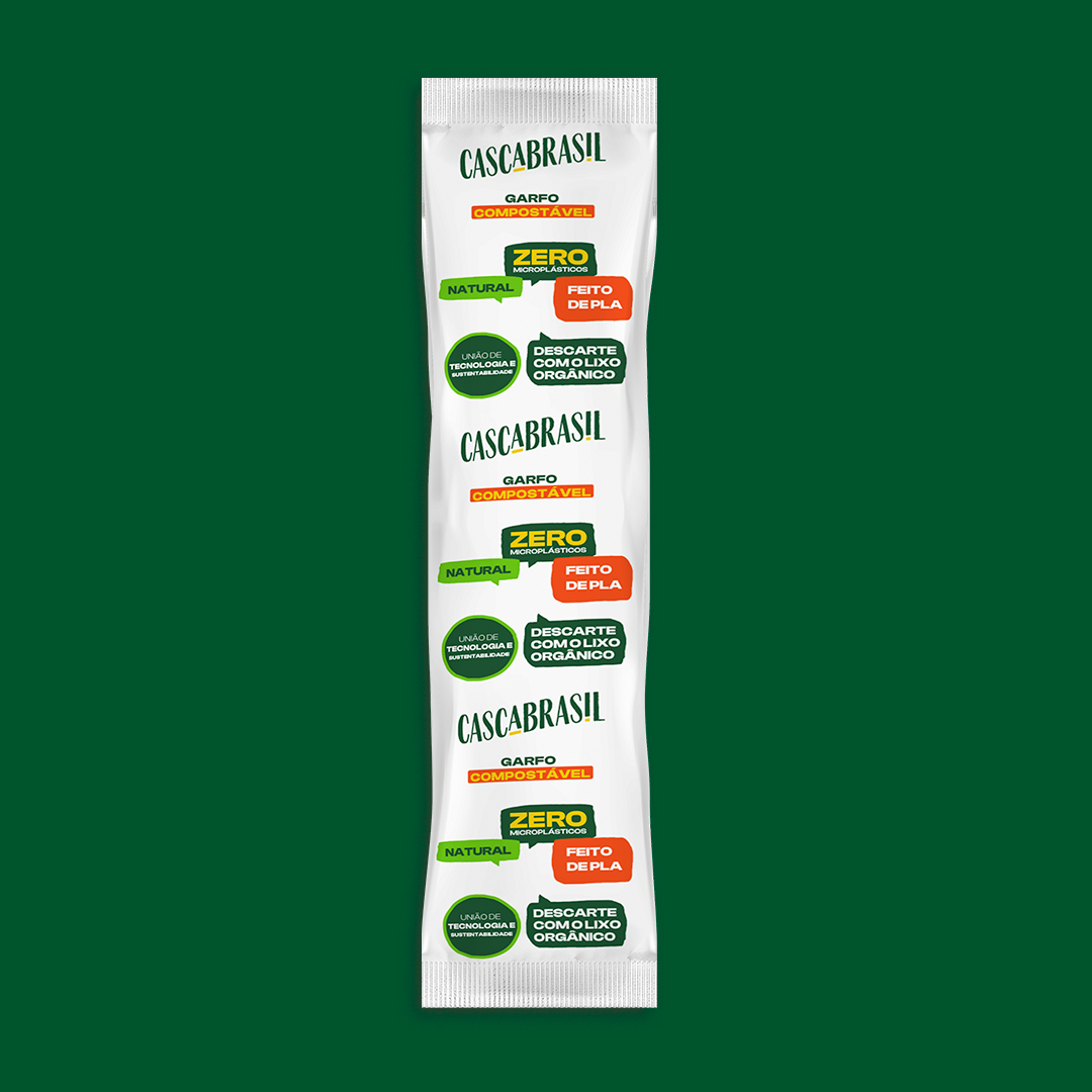 Garfo Compostável Sachê Granel