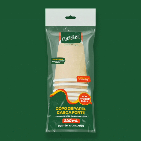 Copo de Papel CascaForte 220 mL